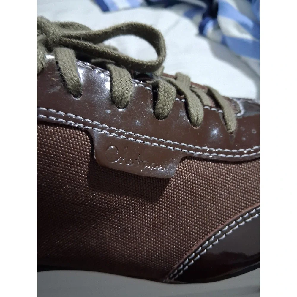 Y2k Cole Haan x Nike Air Women's Size 6B Canvas Patent Leather Preppy Shoes